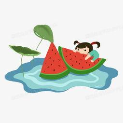 手绘吃瓜头像,趣味横生的夏日风情